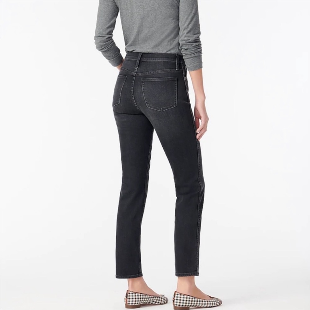 J. Crew Point Sur High Rise Jeans in Grey Black